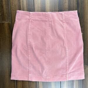 Size 1/25W Jolt Light Pink Mini Denim Skirt Fitted Short Zip Up Closure Barbie